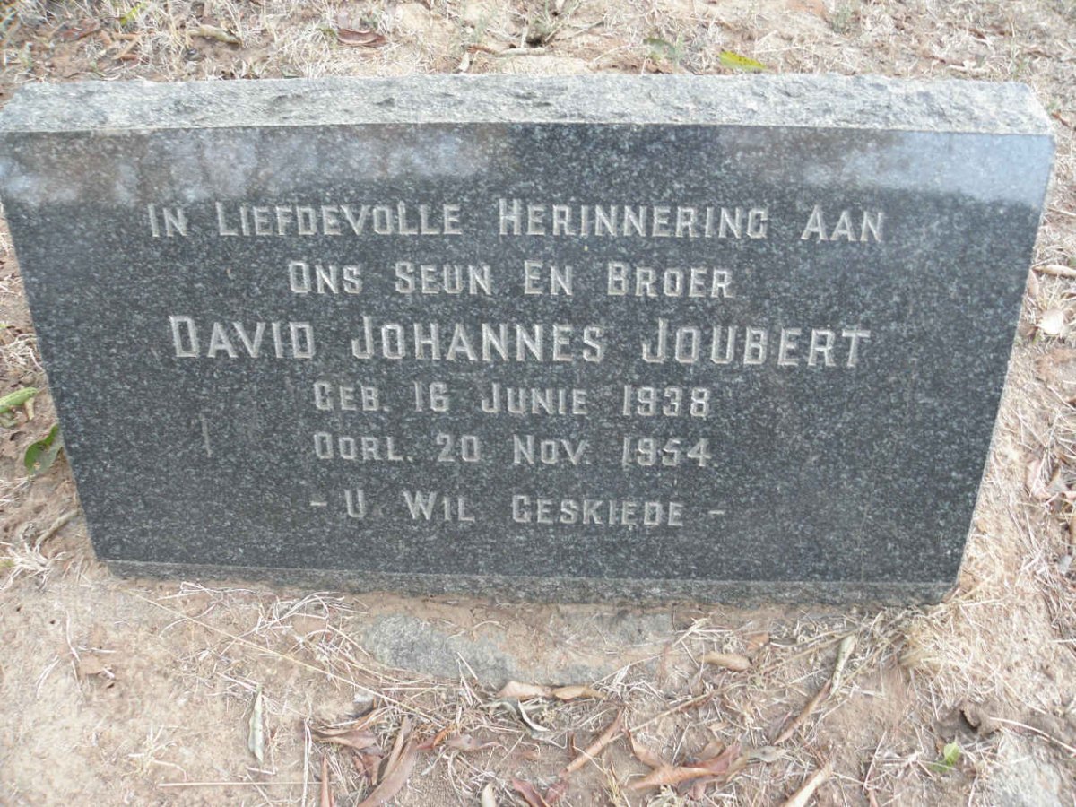 JOUBERT David Johannes 1938-1954