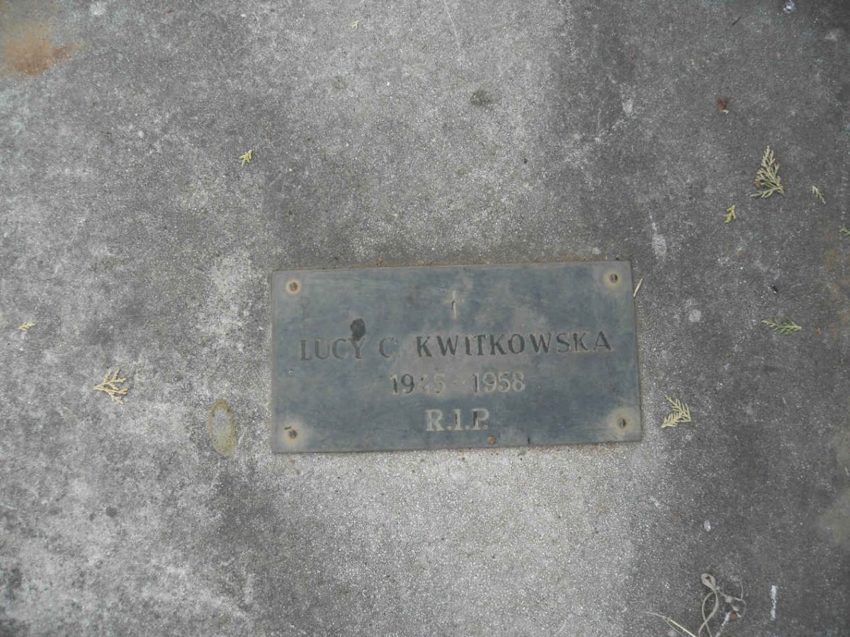 KWITKOWSKA Lucy C. 1925-1956