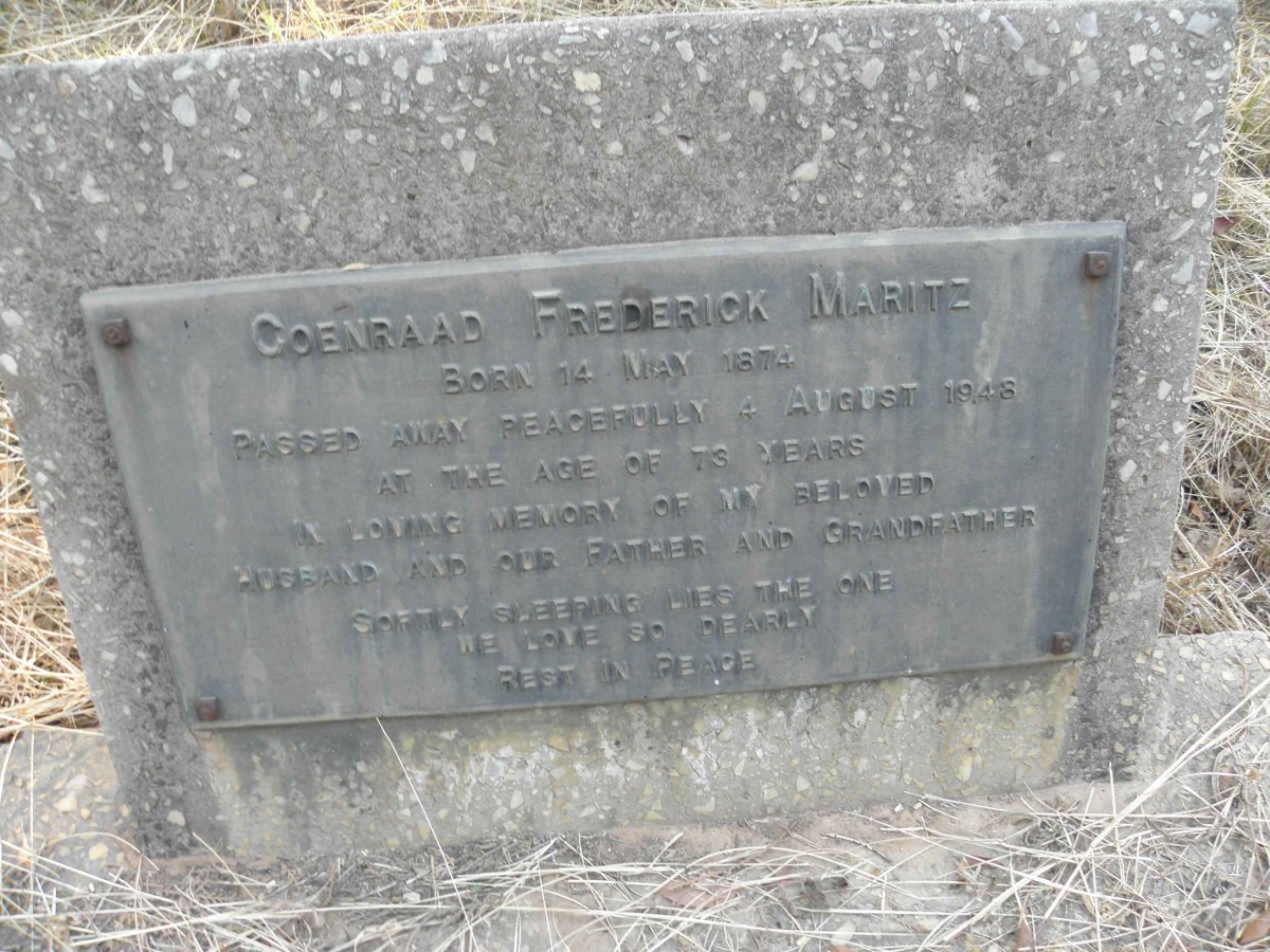 MARITZ Coenraad Frederick 1874-1948