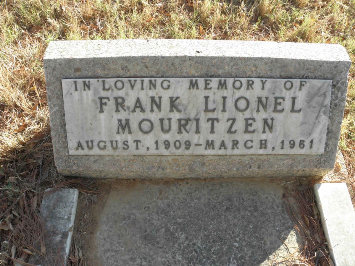 MOURITZEN Frank Lionel 1909-1961