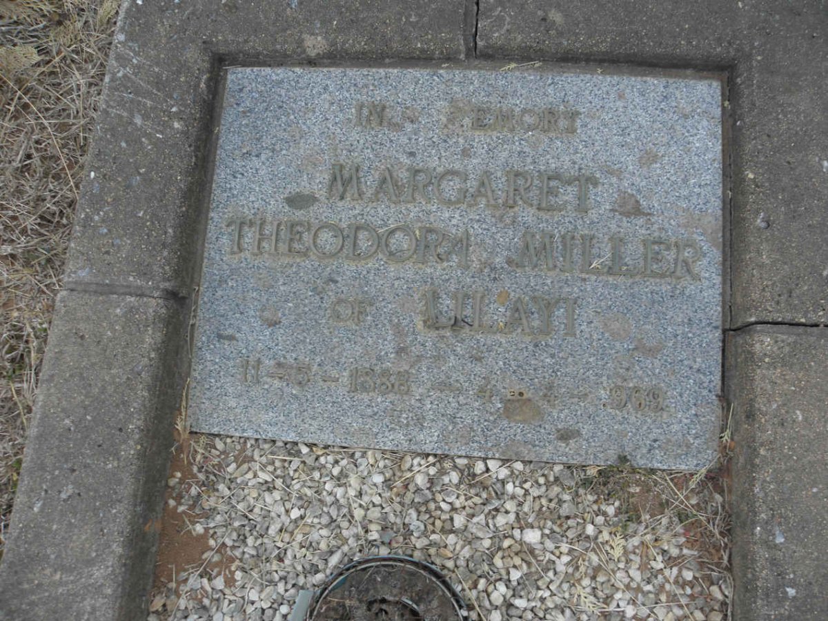 MILLER Margaret Theodora 1888-1969