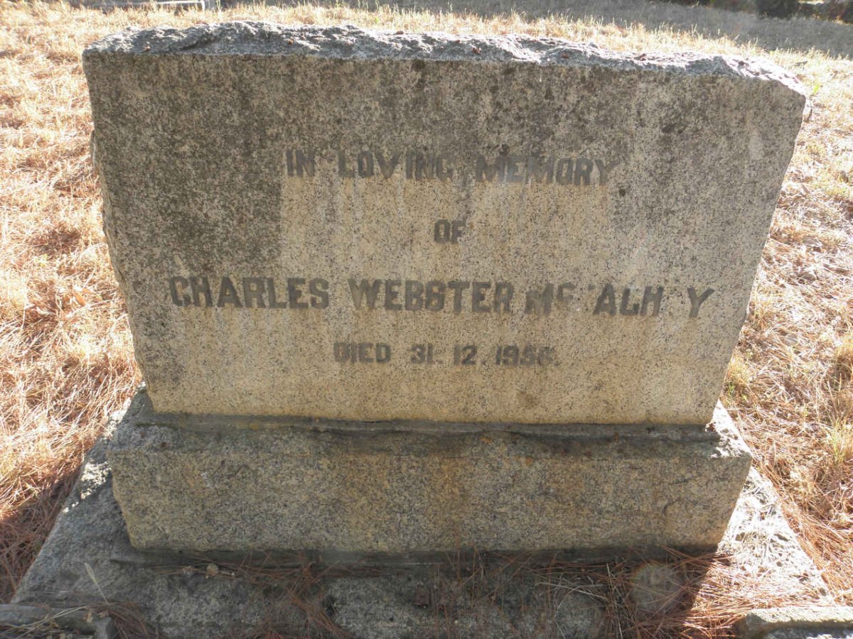 Mc CALHOY Charles Webster -1956