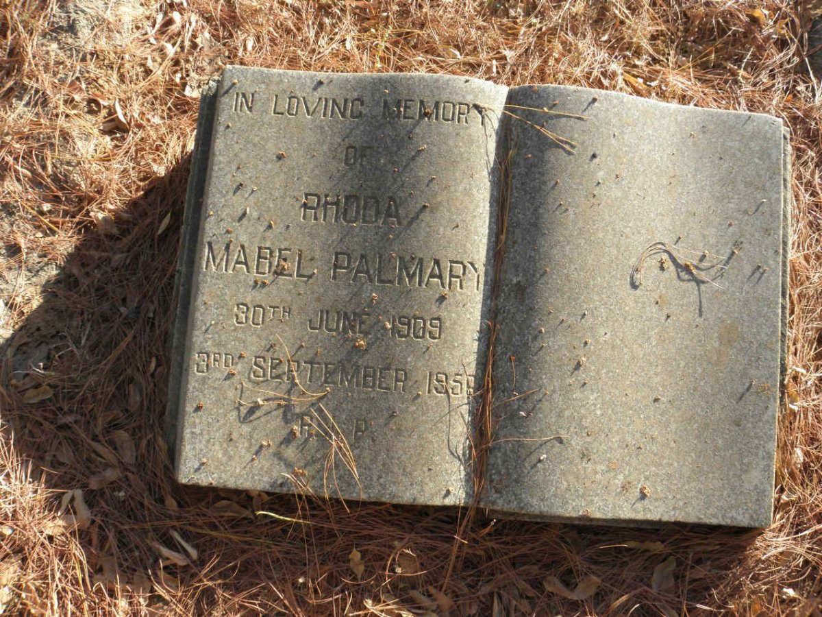PALMARY Rhoda Mabel 1909-1958