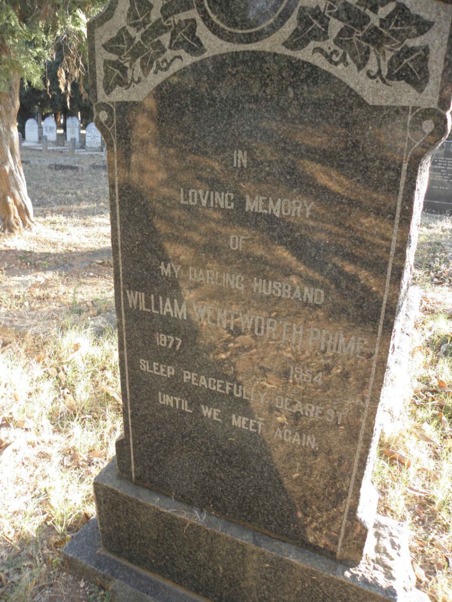 PRIME William Wentworth 1877-1954