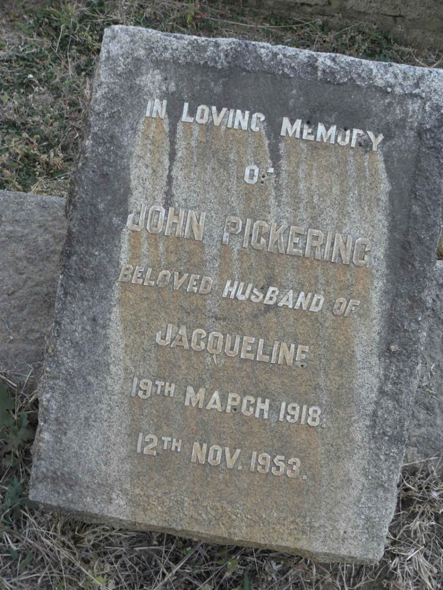 PICKERING John 1918-1953