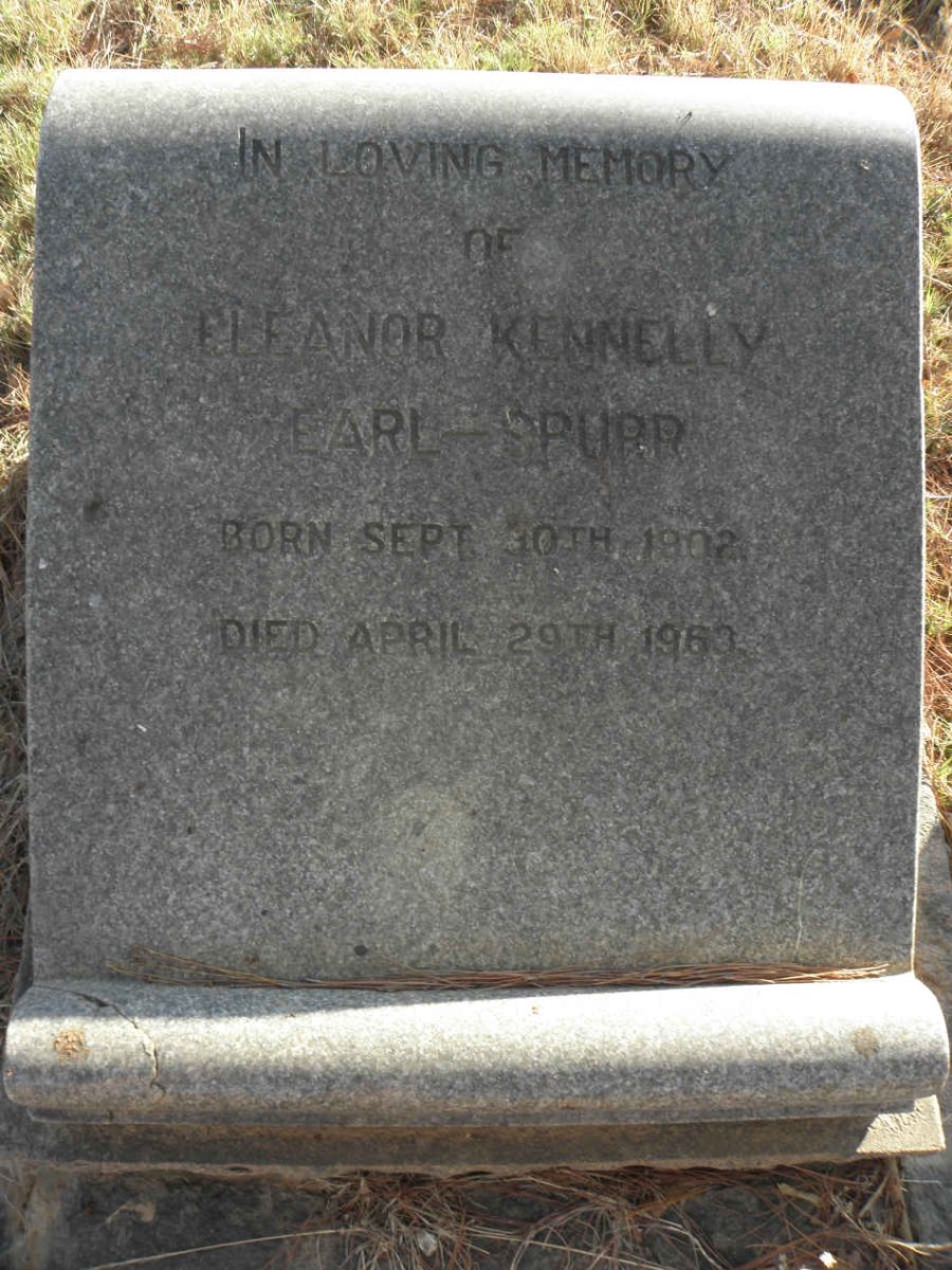 SPURR Eleanor Kennelly, Earl 1902-1963