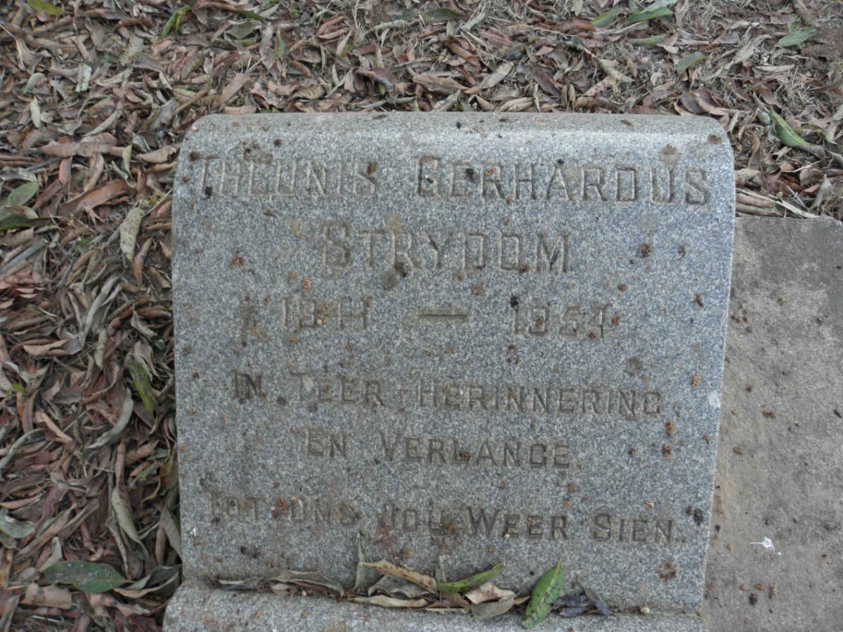 STRYDOM Theunis Gerhardus 1949-1954