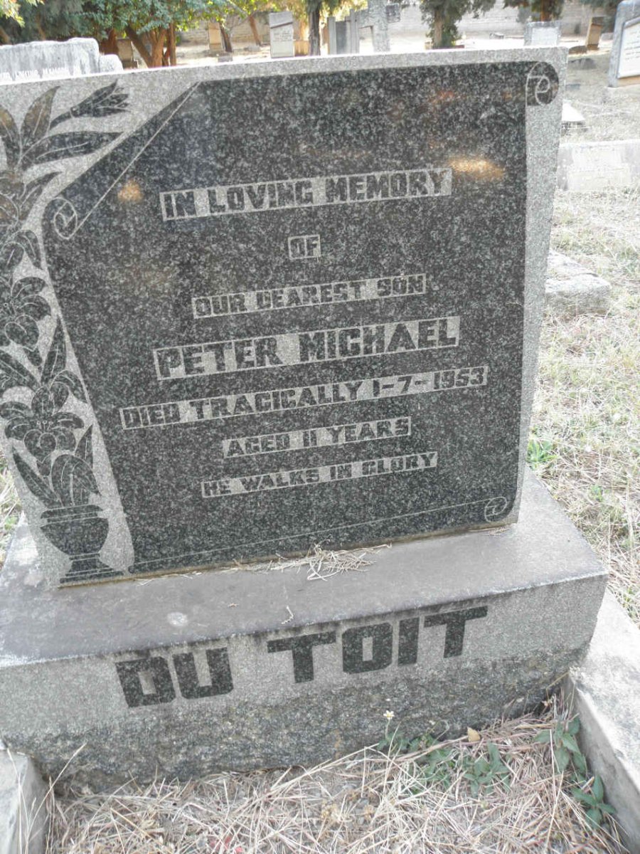 TOIT Peter Michael, du -1953