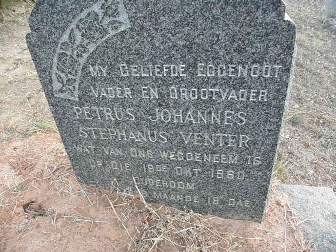 VENTER Petrus Johannes Stephanus -1960