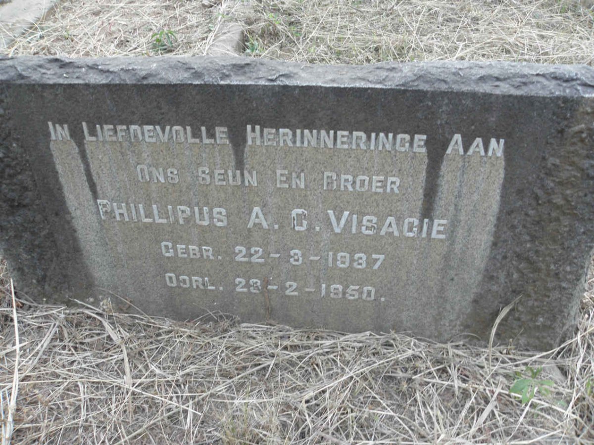 VISAGIE Phillipus A.C. 1937-1950