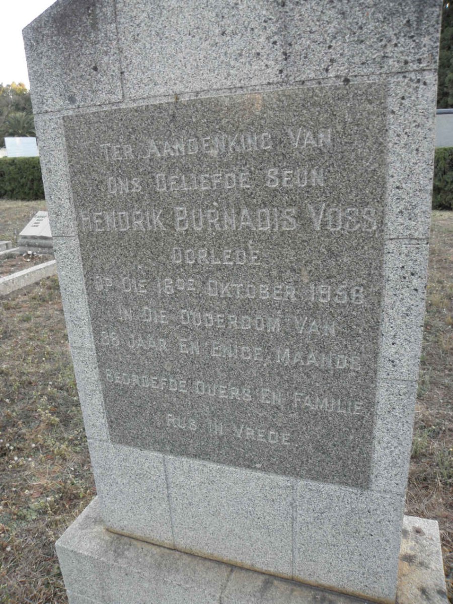 VOSS Hendrik Burnadis -1956