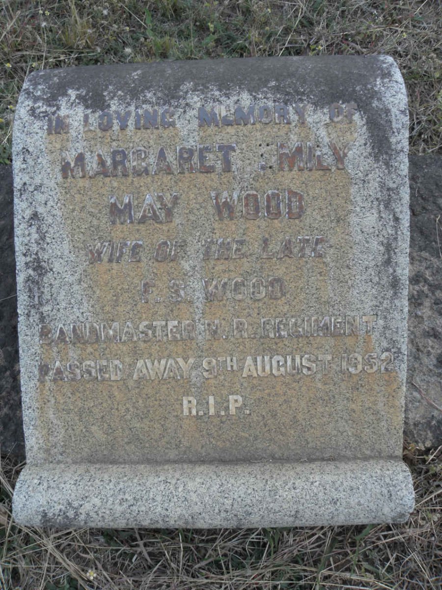 WOOD Margaret Emily May -1952