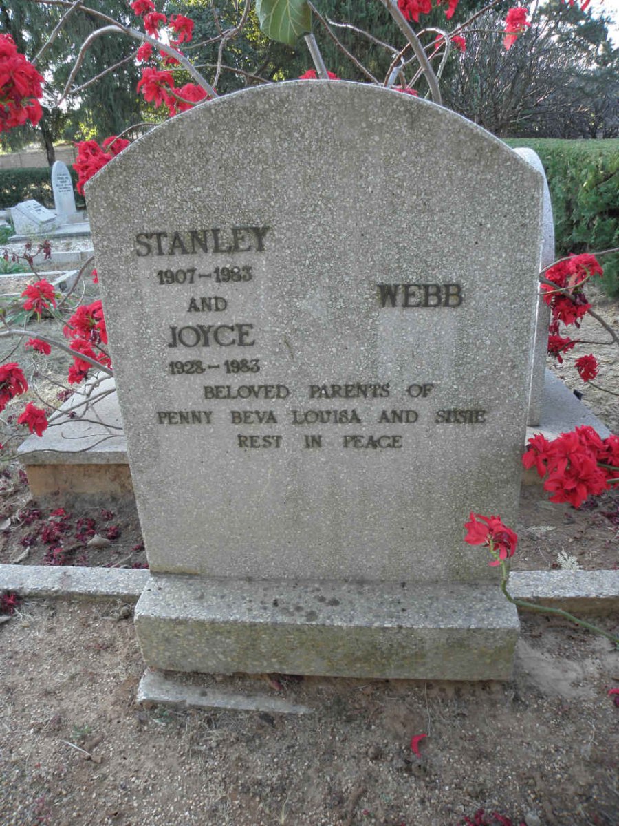 WEBB Stanley 1907-1983 &amp; Joyce 1928-1983