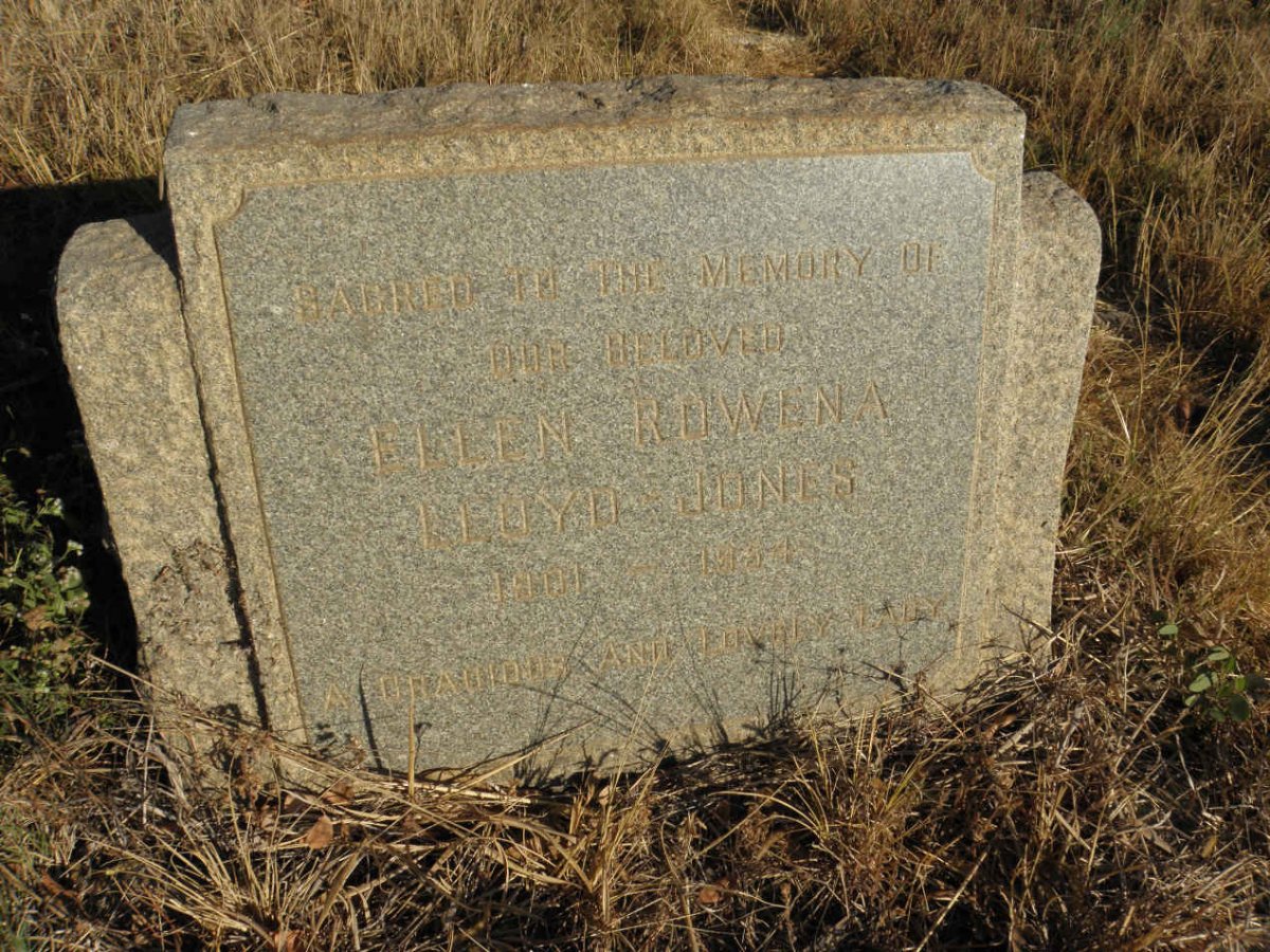 JONES Ellen Rowena, LLOYD 1901-1954