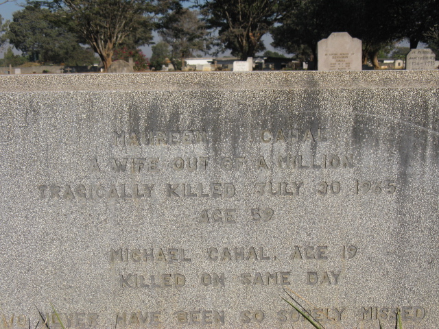 CAHAL Maureen -1965 :: CAHAL Michael -1965