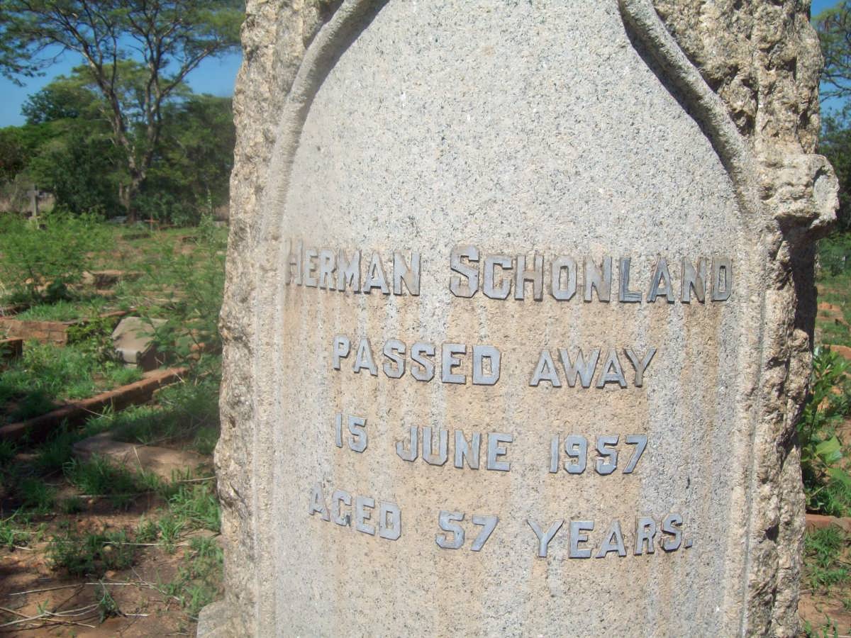 SCHONLAND Herman -1957