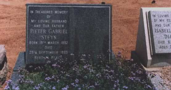 STEYN Pieter Gabriel 1892-1966