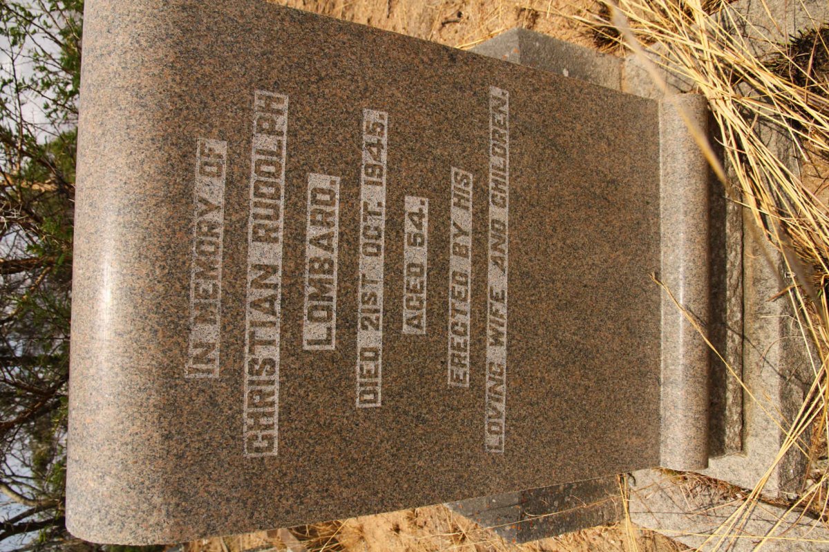 LOMBARD Christian Rudolph -1945