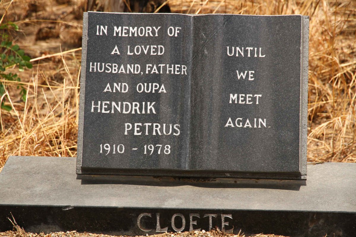 CLOETE Hendrik Petrus 1910-1978