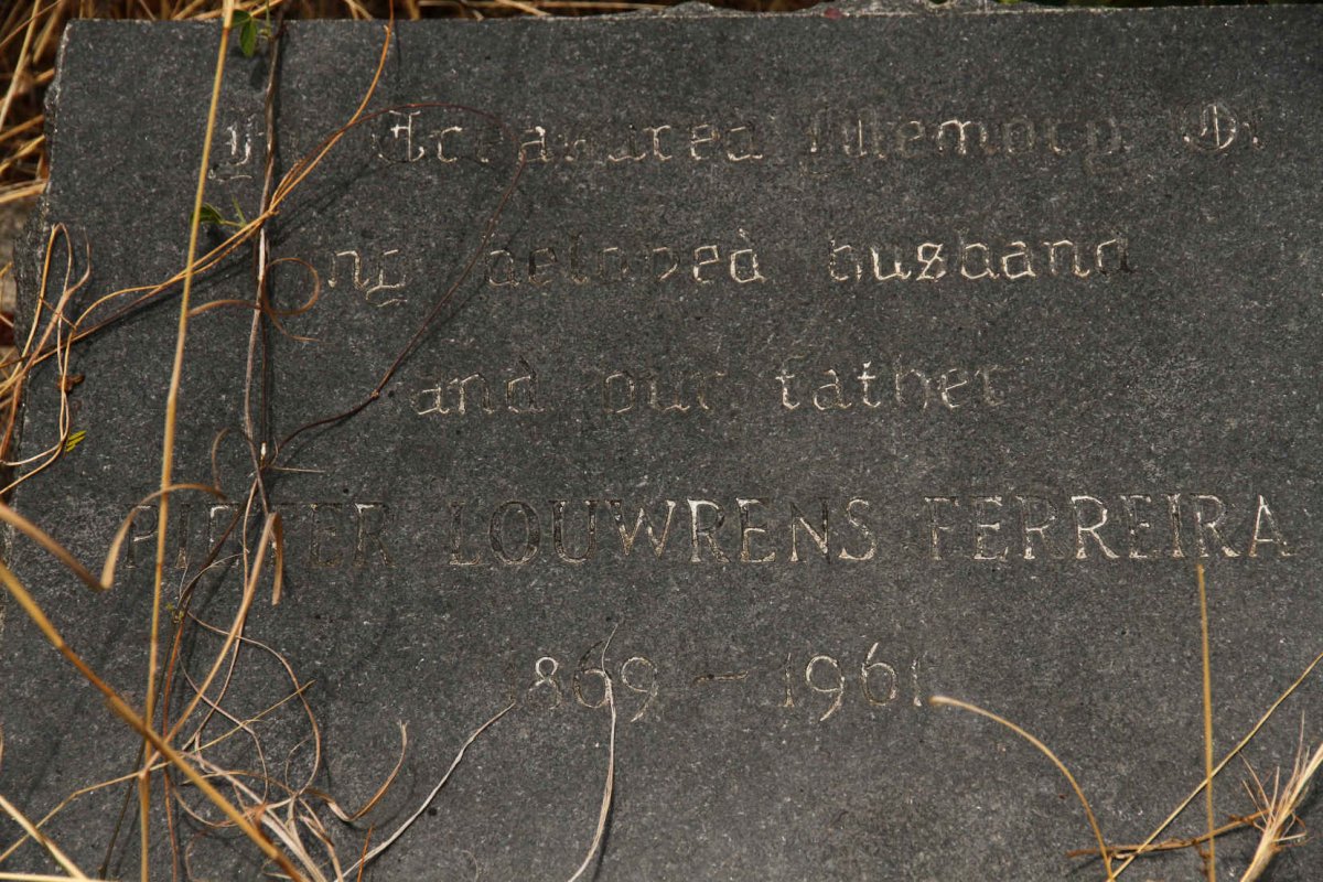 FERREIRA Pieter Louwrens 1869-1961
