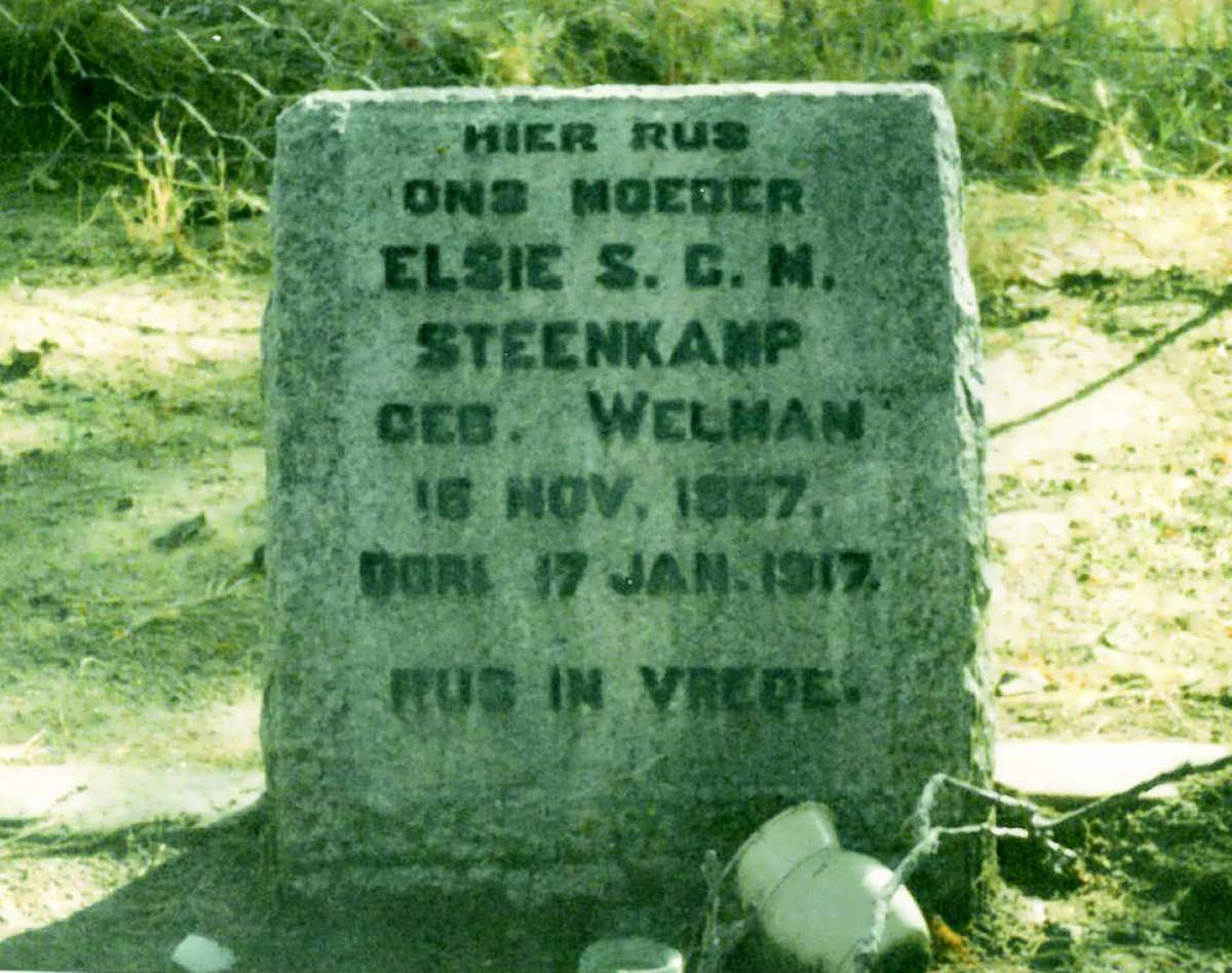 STEENKAMP Elsie S.C.M. nee WELMAN 1867-1917