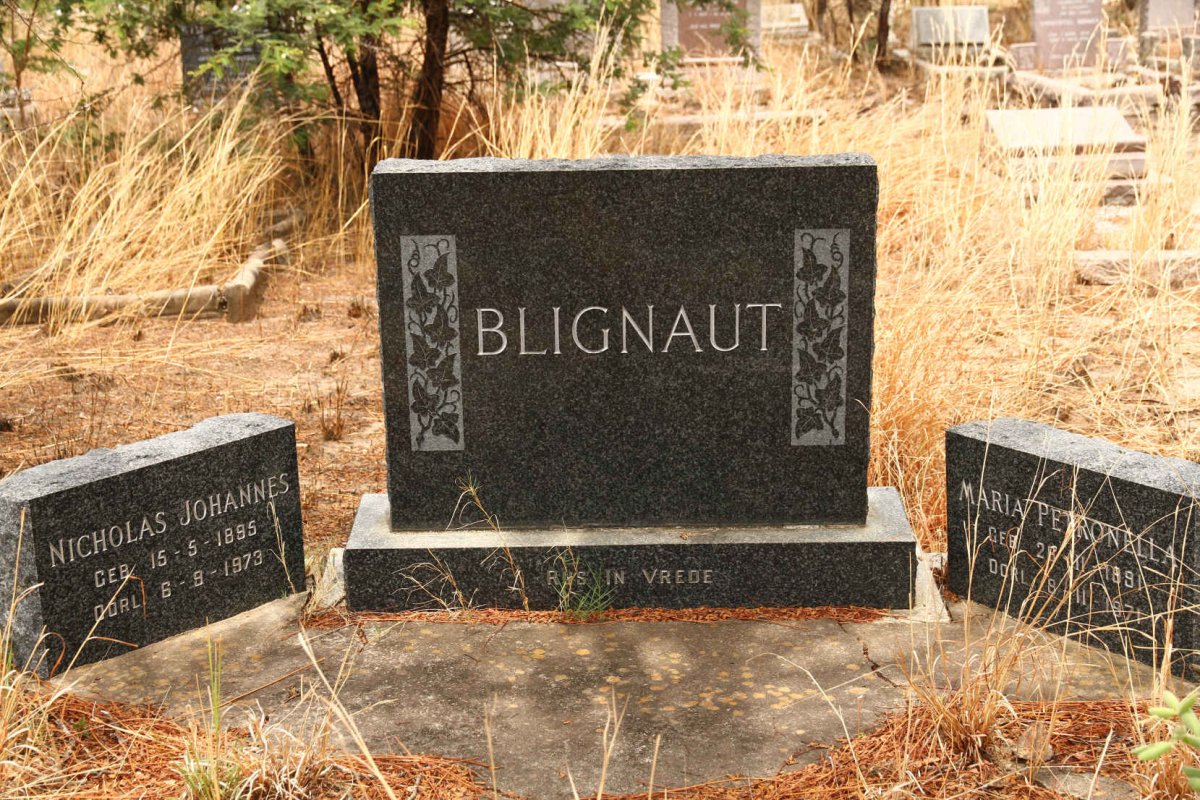 BLIGNAUT Nicholas Johannes 1895-1973 &amp; Maria Petronella 1891-1971
