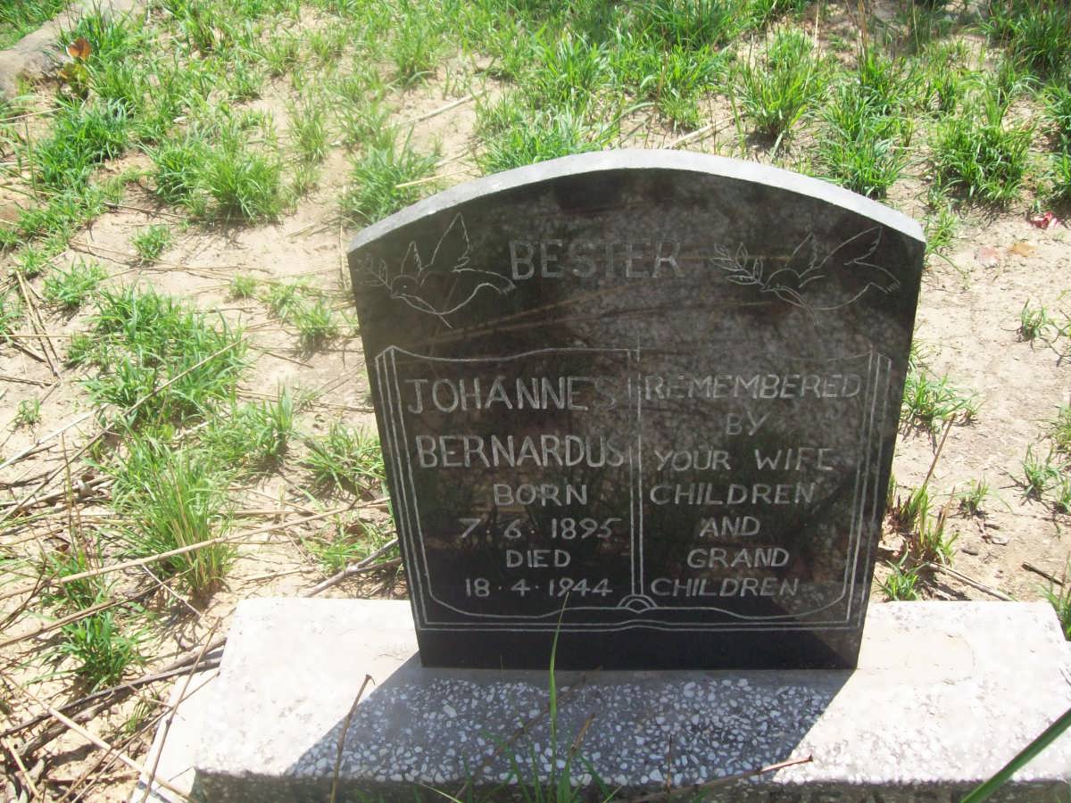 BESTER Johannes Bernadus 1895-1944