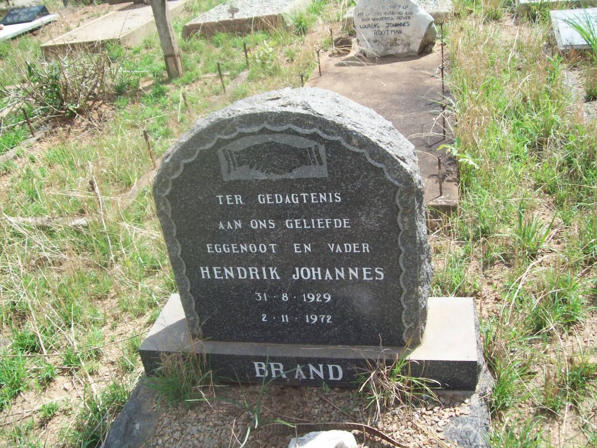 BRAND Hendrik Johannes 1929-1972