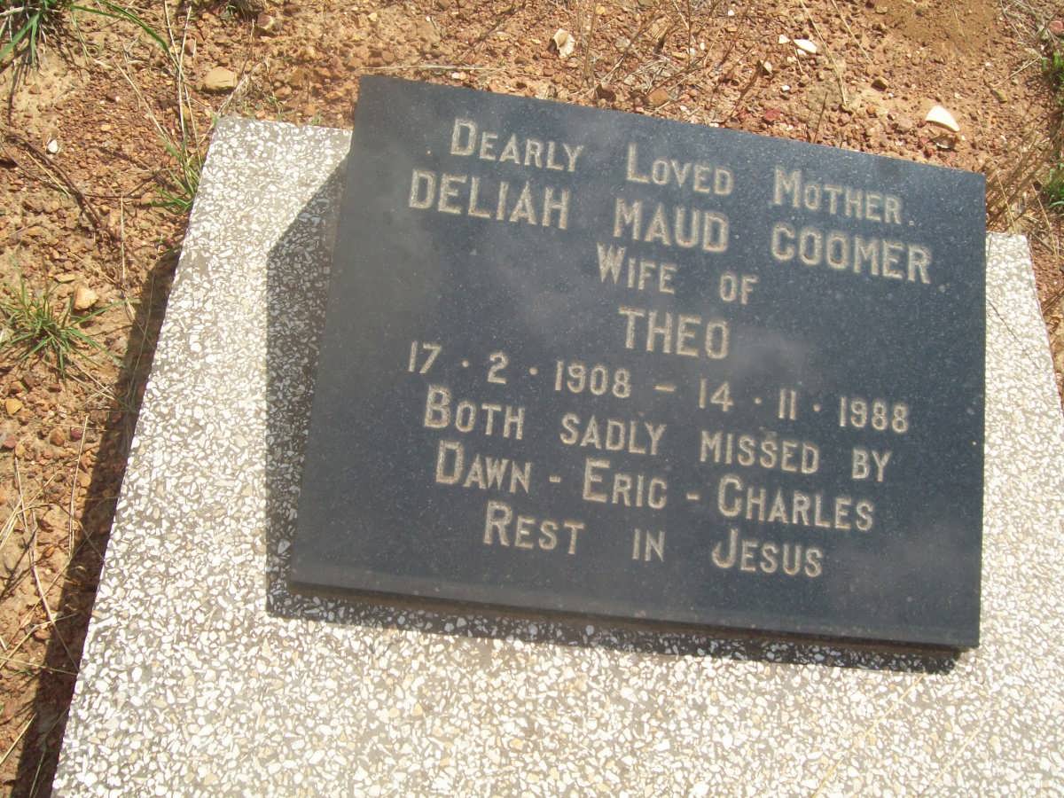 COOMER Deliah Maud 1908-1988