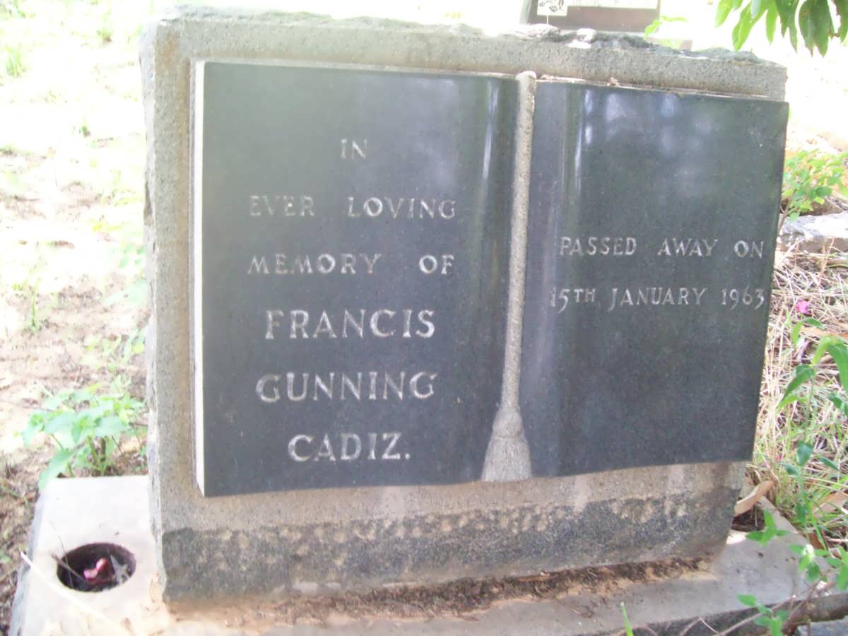 CADIZ Francis Gunning -1963