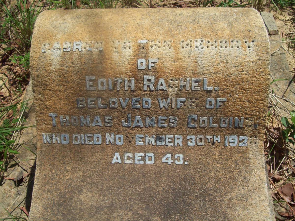 COLOIN? Edith Rachel -192?