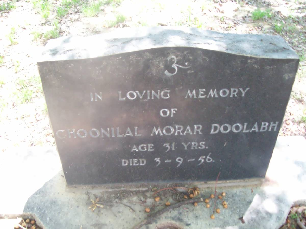DOOLABH Choonilal Morar -1956