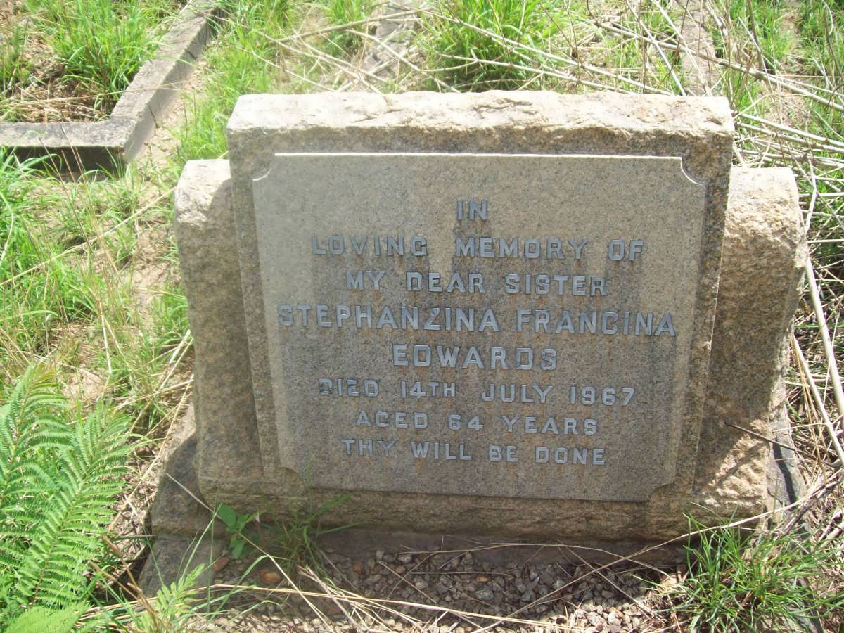 EDWARDS Stephanzina Francina -1967
