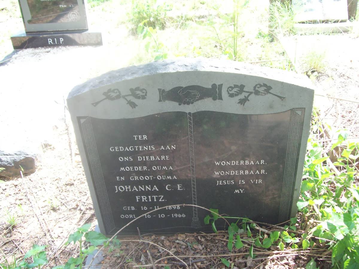 FRITZ Johanna C.E. 1898-1966