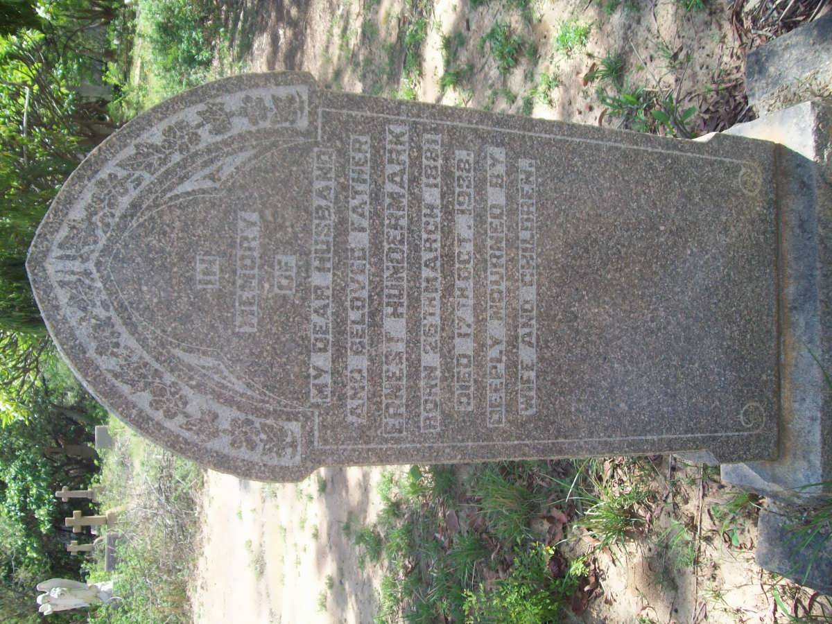 HUNDERMARK Ernest 1881-1938