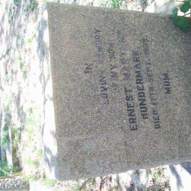 HUNDERMARK Ernest Mart?ns -193?
