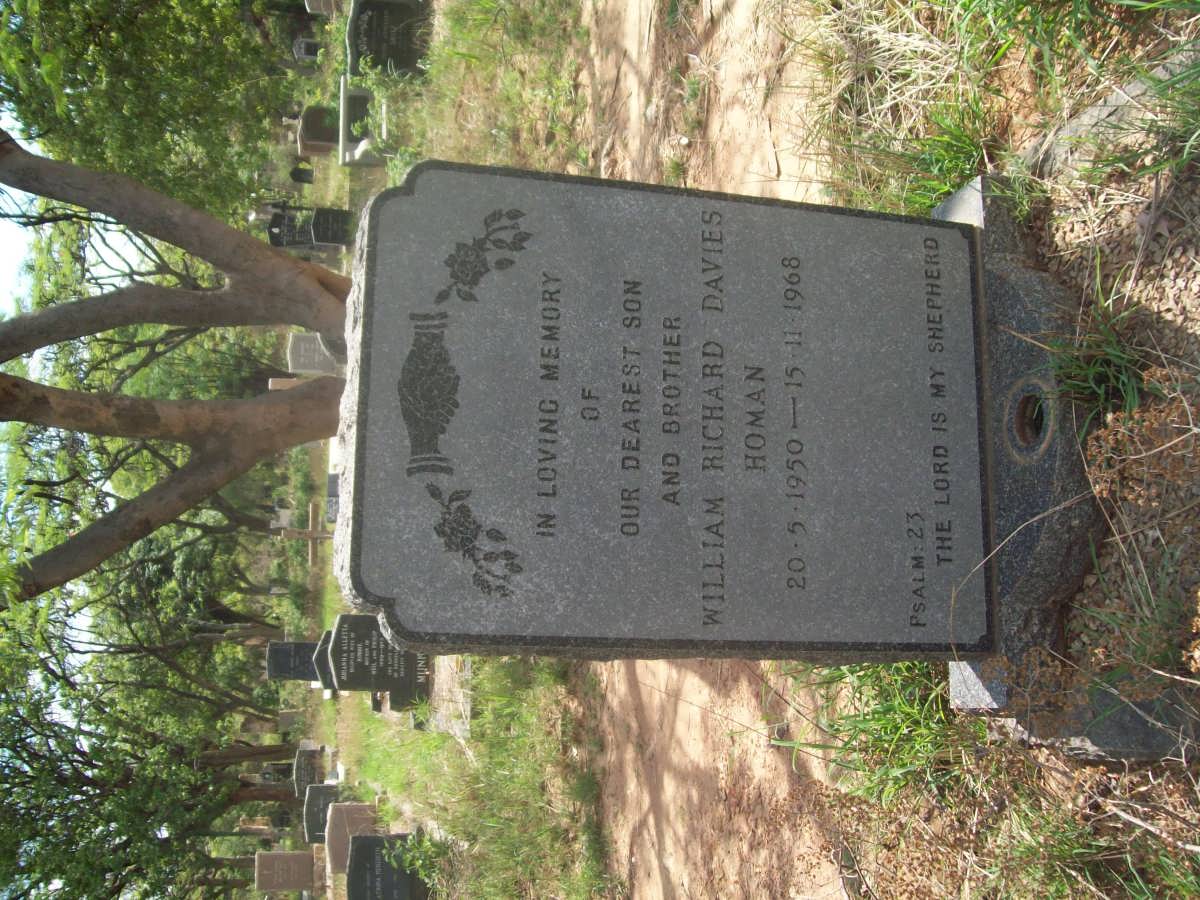 HOMAN William Richard Davies 1950-1968