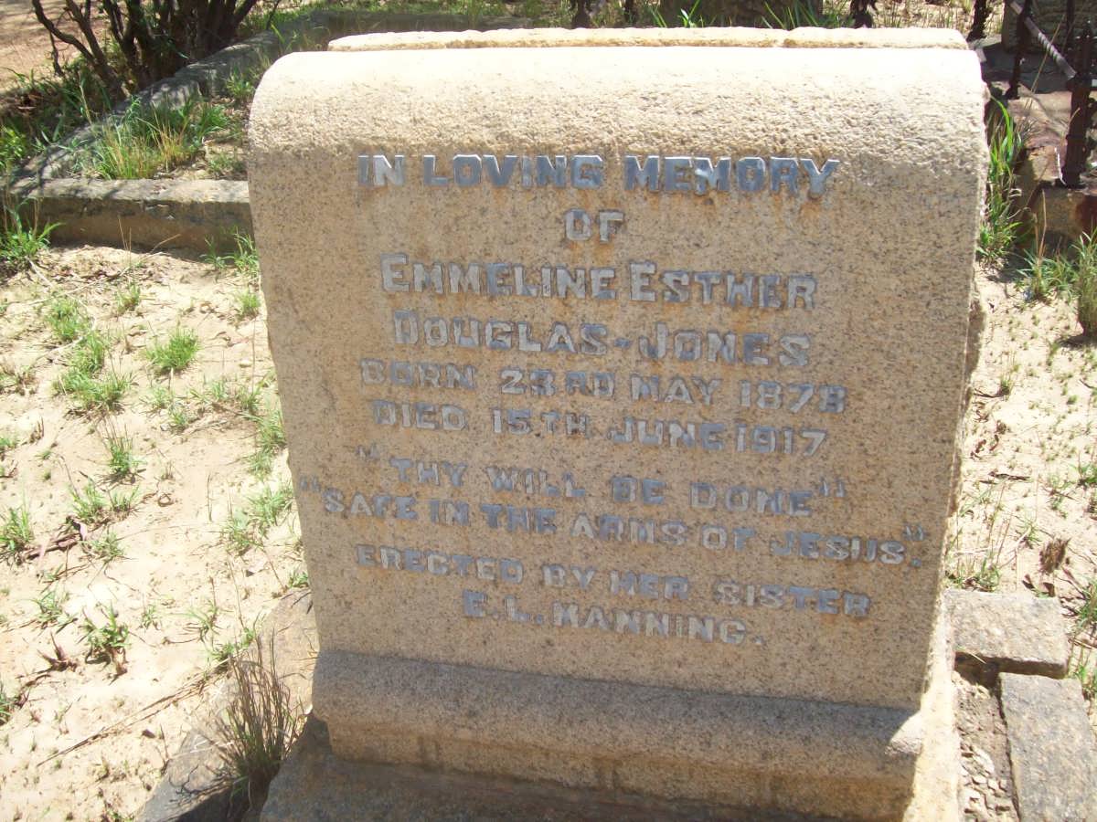 JONES Emmeline Esther Douglas 1878-1917