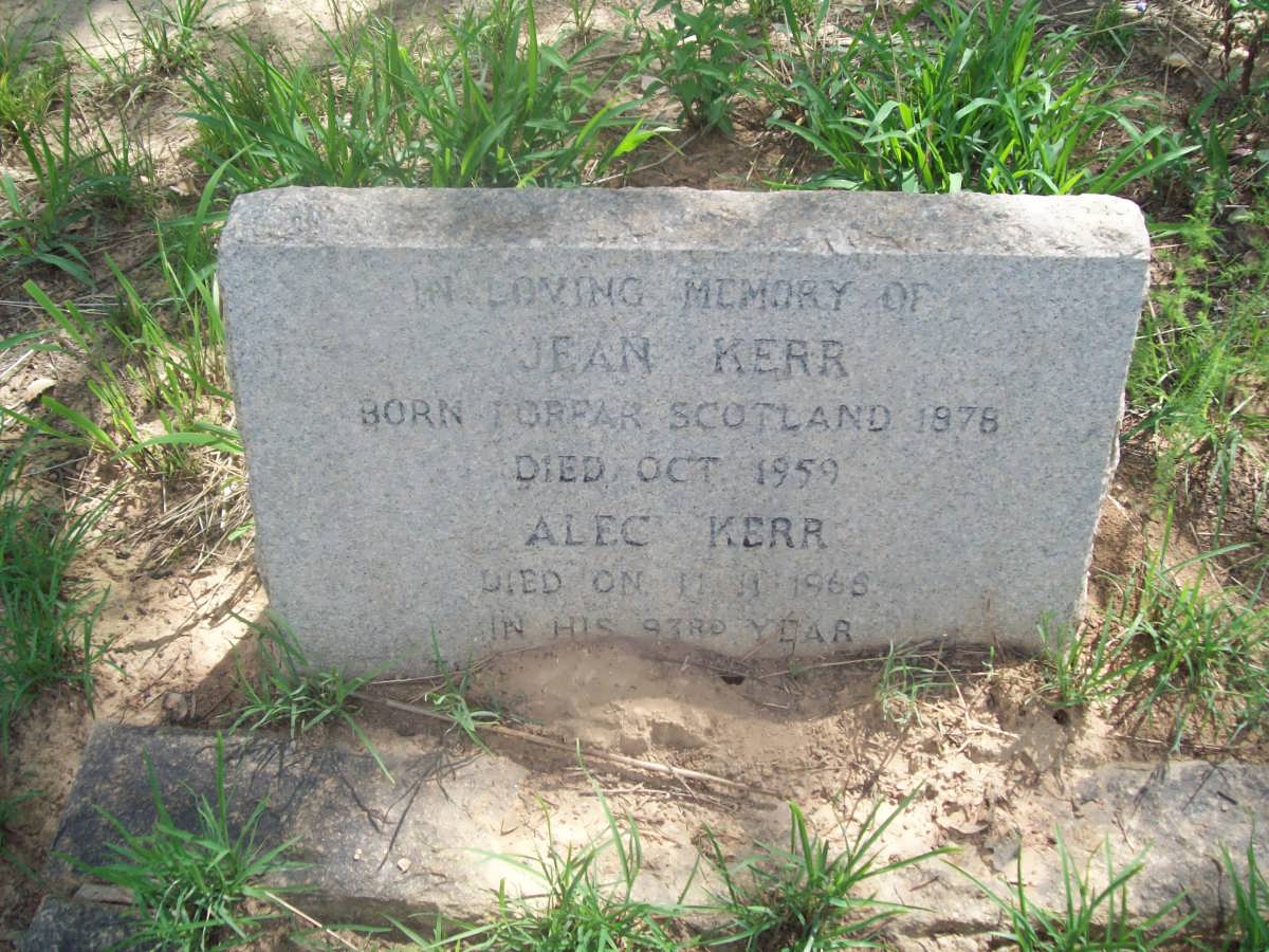 KERR Alec -1965 &amp; Jean 1878-1959