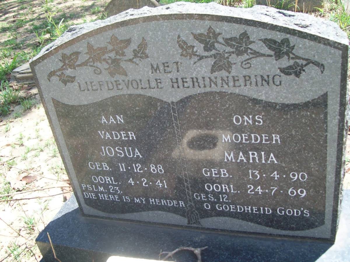 ? Josua 1888-1941 &amp; Maria 1890-1969