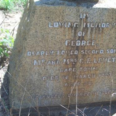 LEVETT George -1923
