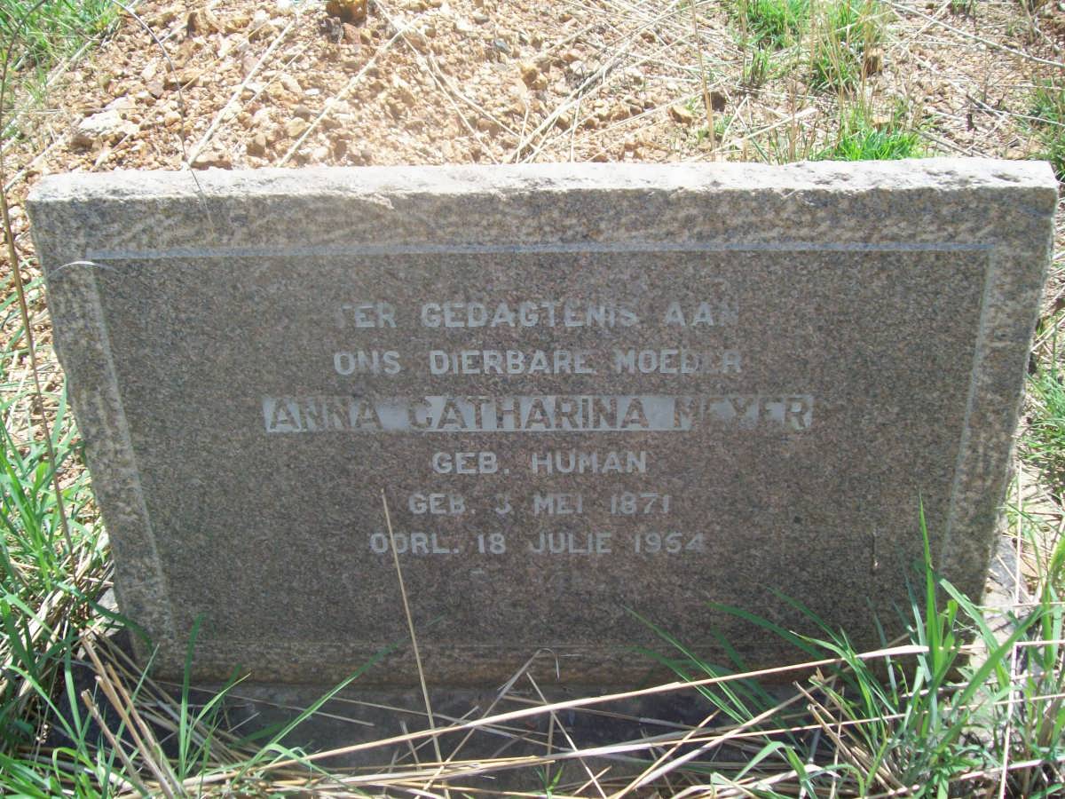 MEYER Anna Catharina nee HUMAN 1871-1954