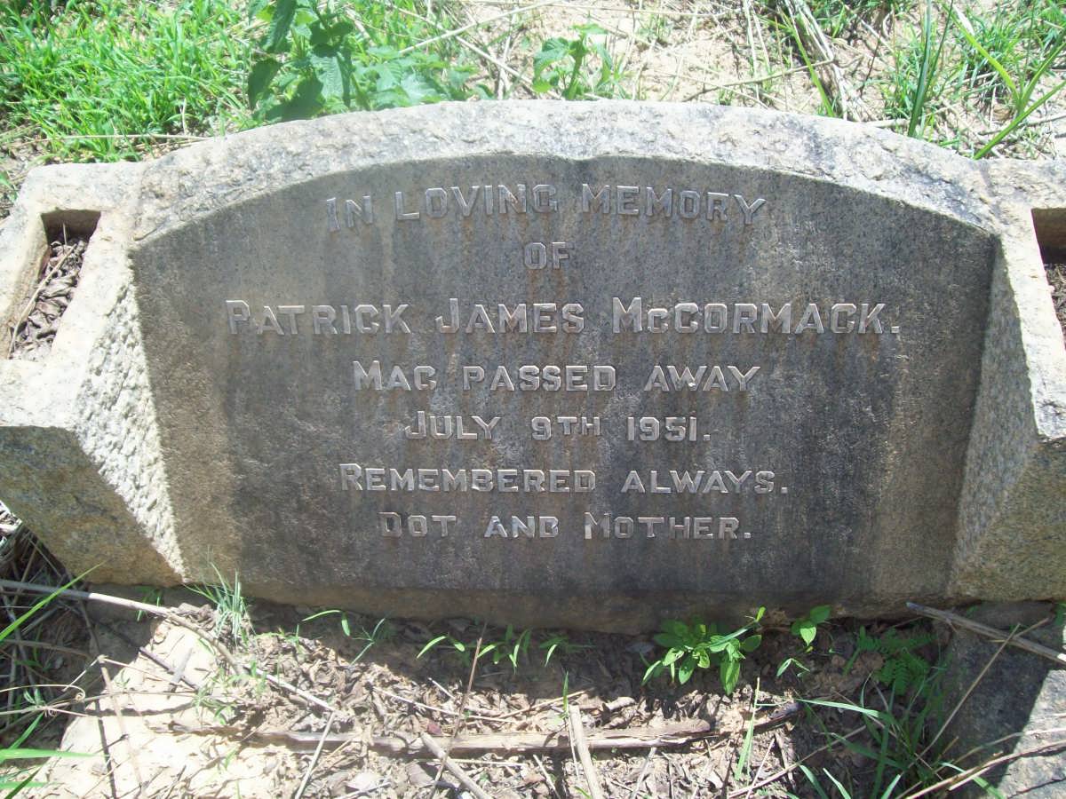 McCORMACK Patrick James -1951