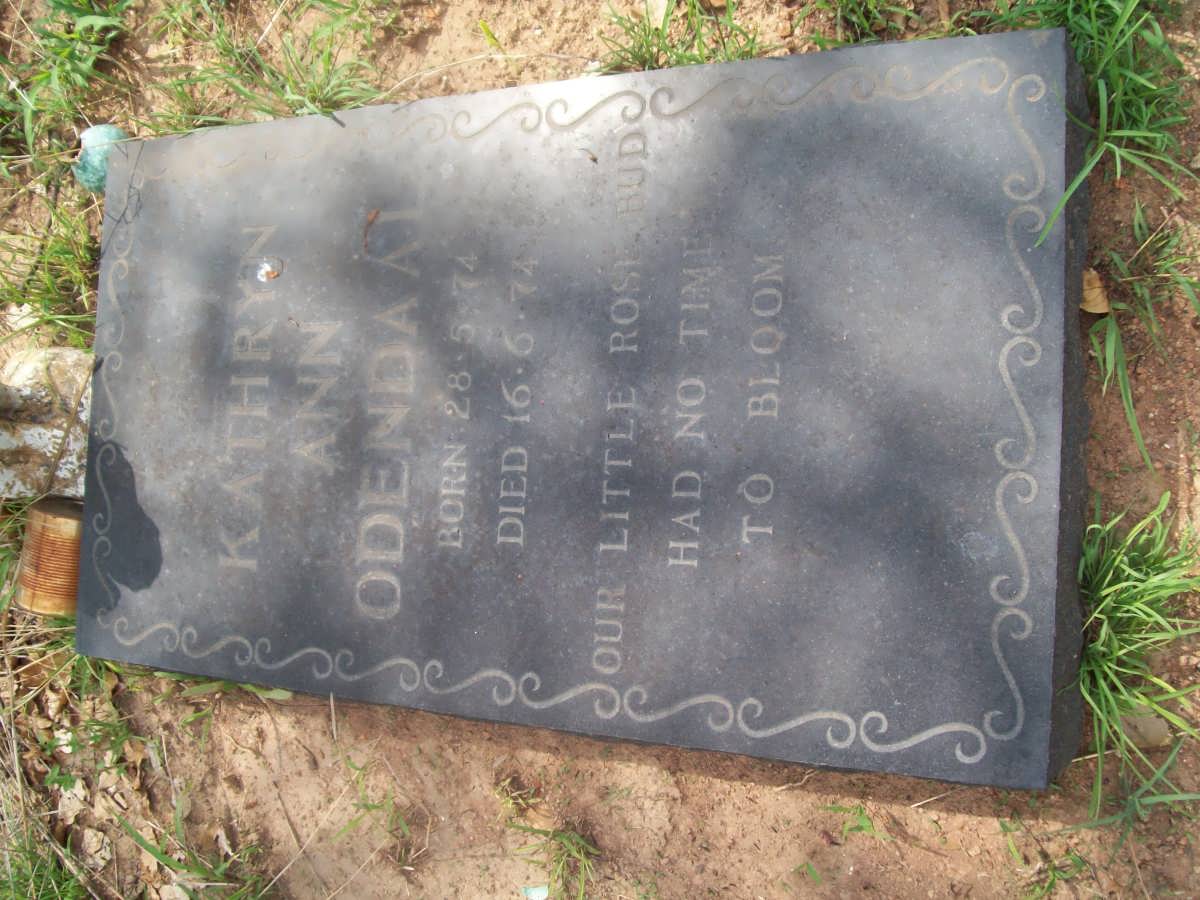 ODENDAAL Kathryn Ann 1974-1974