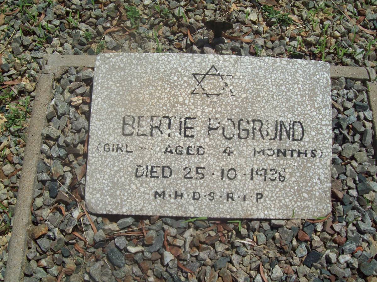 POGRUND Bertie -1936