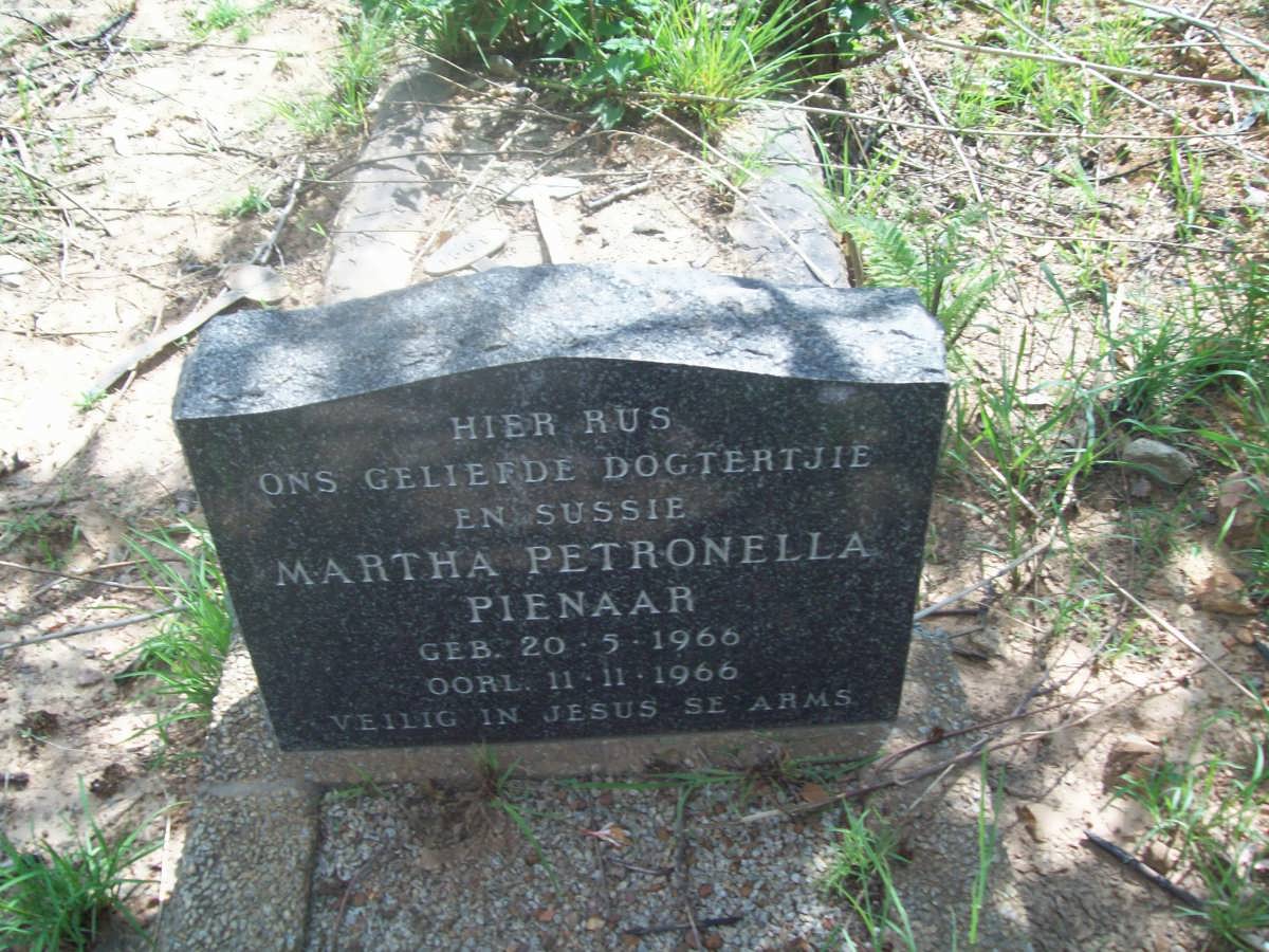 PIENAAR Martha Petronella 1966-1966