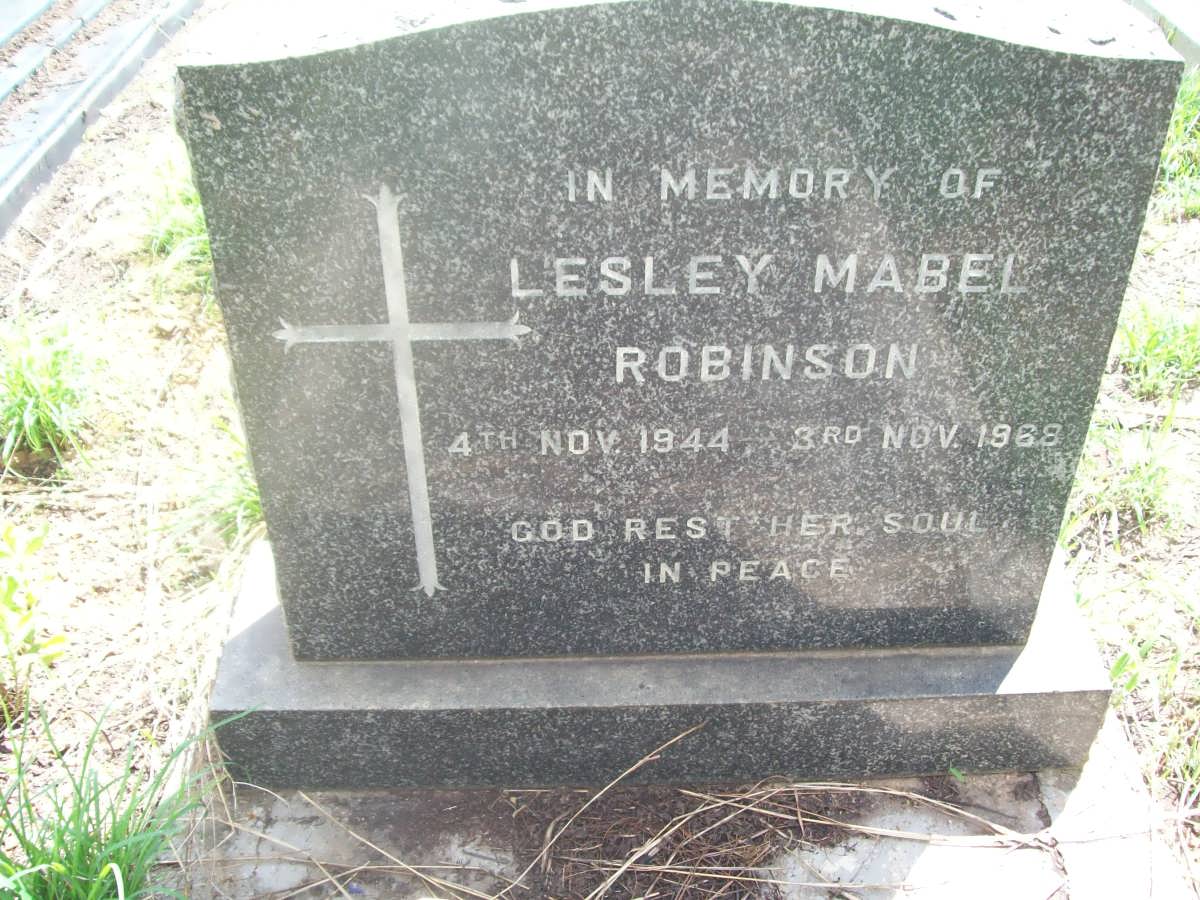 ROBINSON Lesley Mabel 1944-1968