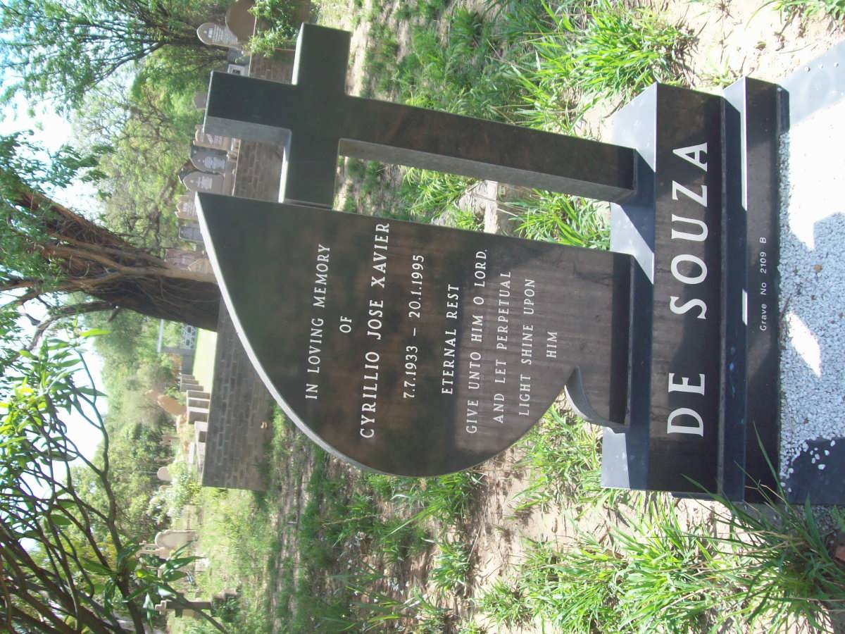 SOUZA Cyrillio Jose Xavier, de 1933-1995