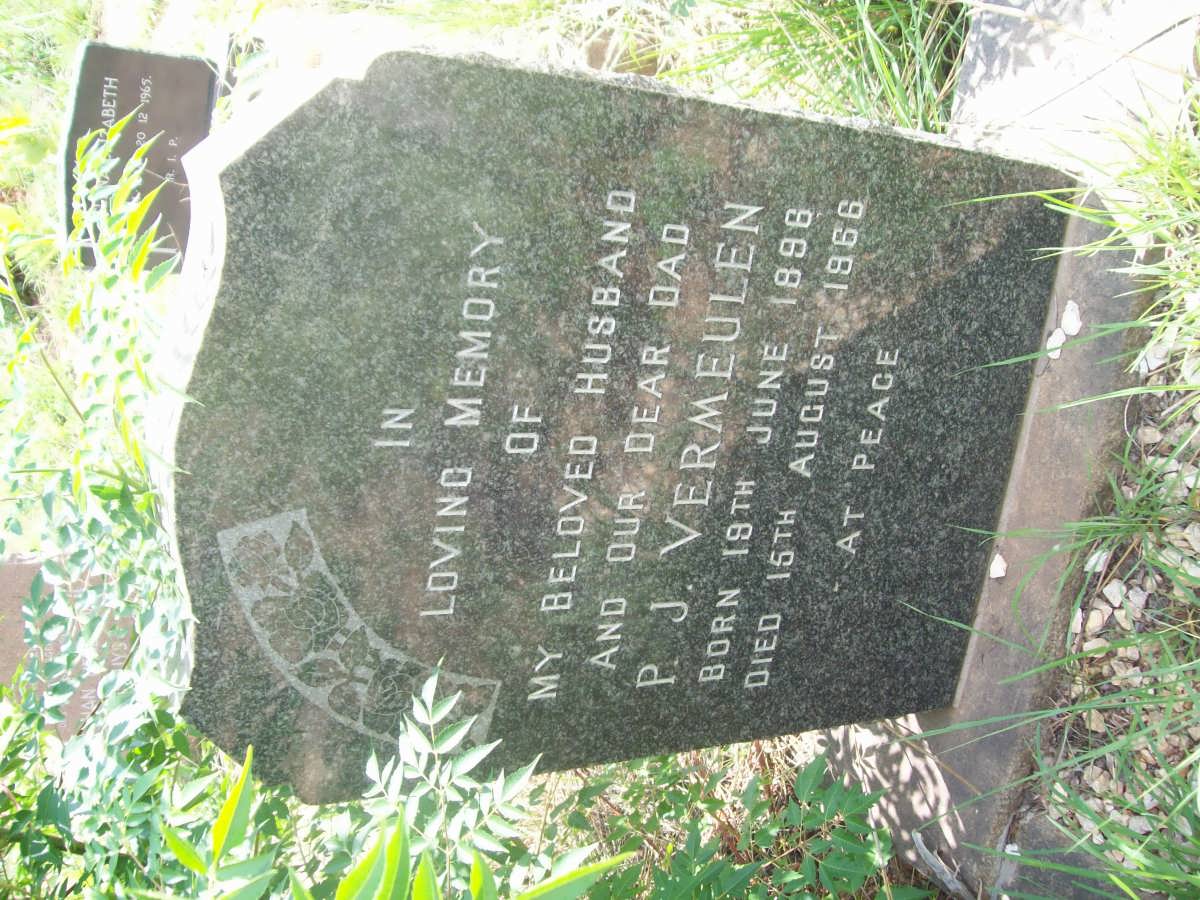 VERMEULEN P.J. 1896-1966