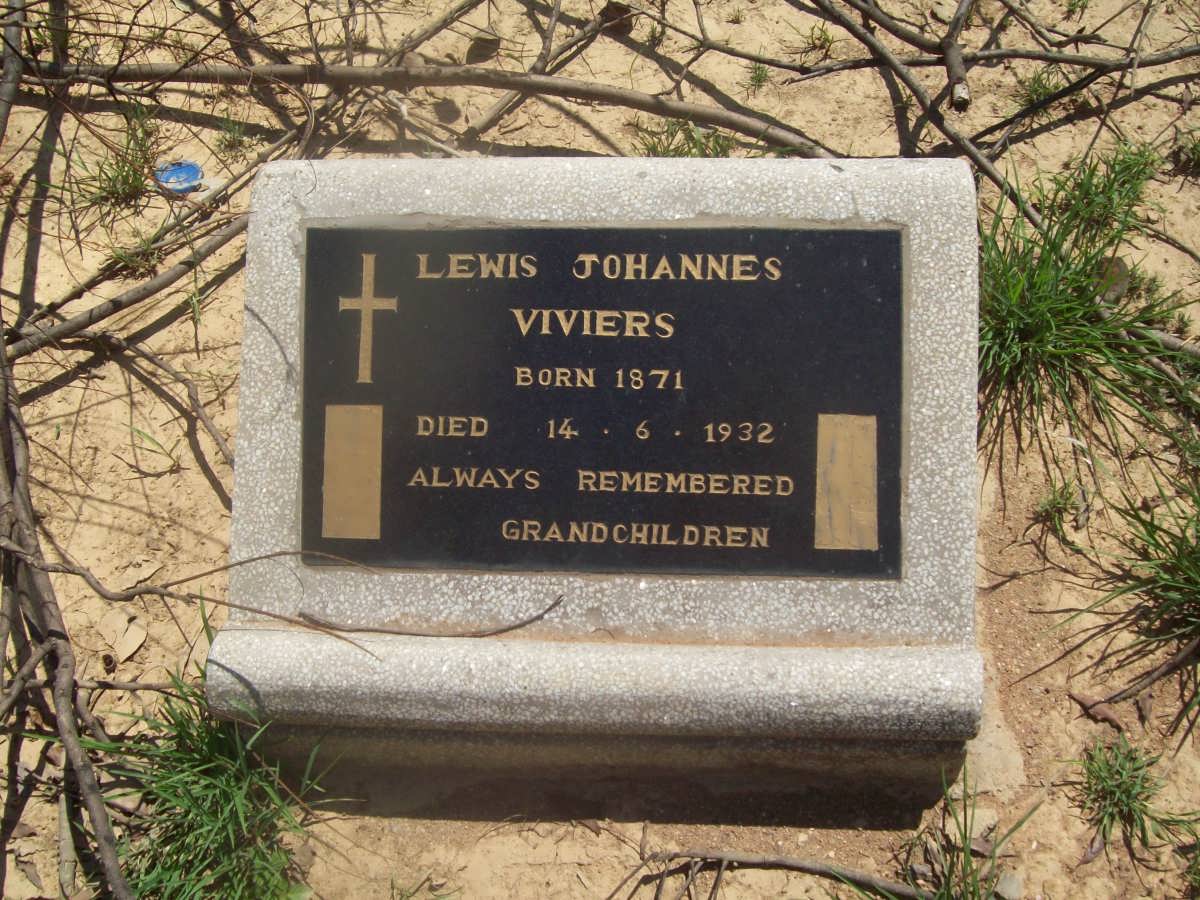 VIVIERS Lewis Johannes 1871-1932